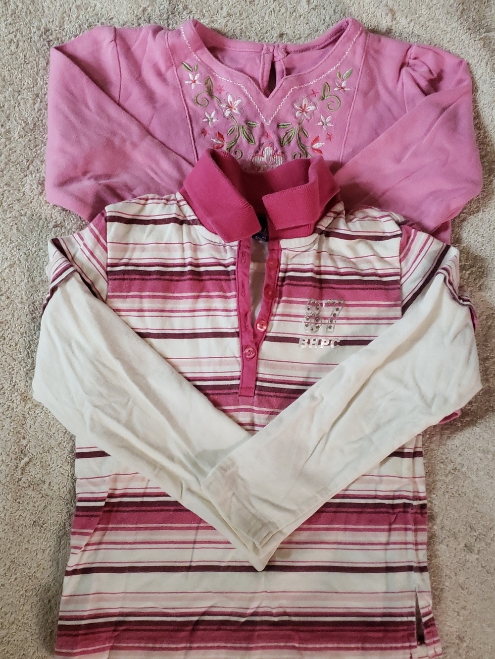 Set Of 2 Girls Long-Sleeve Tops Size 5